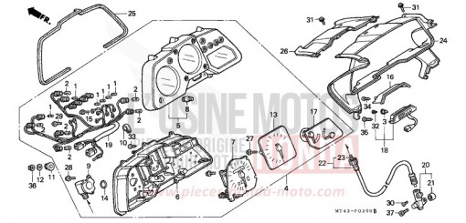 COMPTEUR (VFR750FL/FM/FN/FP) VFR750FL de 1990